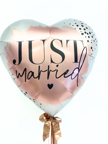 Folienballon "Just Married", ca. 70 cm