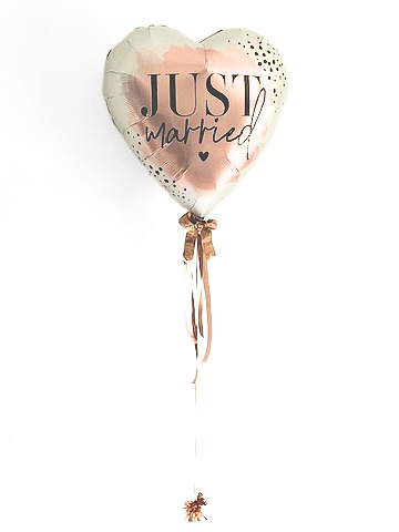 Folienballon "Just Married", ca. 70 cm – Bild 2