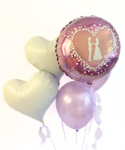 Alternative view of Ballonstrauß Hochzeit "VON HERZEN ALLES GUTE"