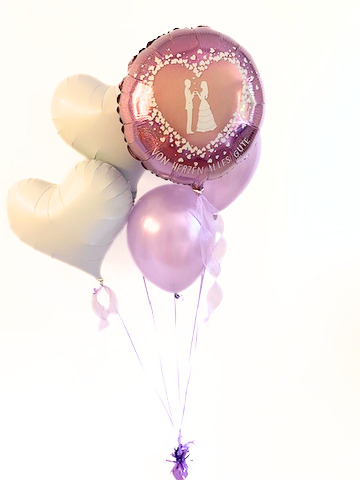 Ballonstrauß Hochzeit "VON HERZEN ALLES GUTE"