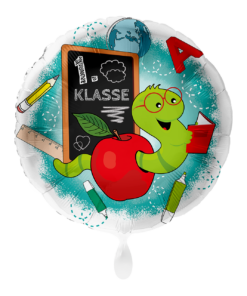 Folienballon 1. Klasse  "Würmchen"